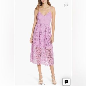 Orchid ASTR the Label Lace Midi Dress size Large